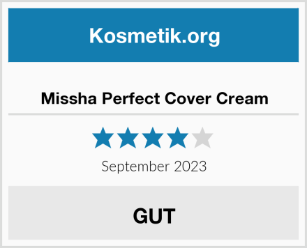  Missha Perfect Cover Cream Test