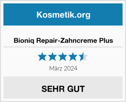  Bioniq Repair-Zahncreme Plus Test