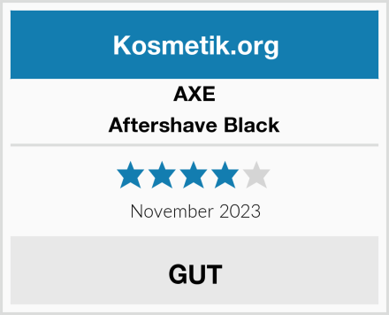 Axe Aftershave Black Test