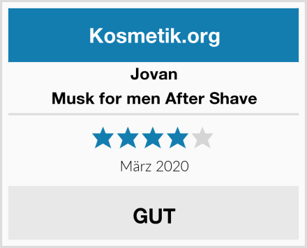 Jovan Musk for men After Shave Test