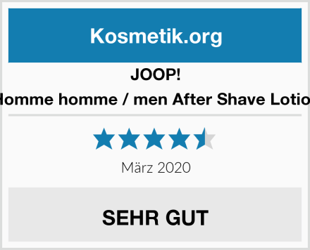 Joop! Homme homme / men After Shave Lotion Test