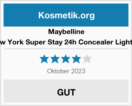 Maybelline New York Super Stay 24h Concealer Light 02 Test