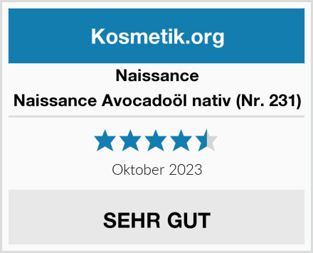 Naissance Naissance Avocadoöl nativ (Nr. 231) Test