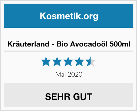  Kräuterland - Bio Avocadoöl 500ml Test