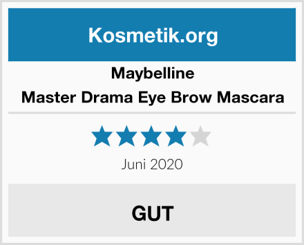 Maybelline Master Drama Eye Brow Mascara Test