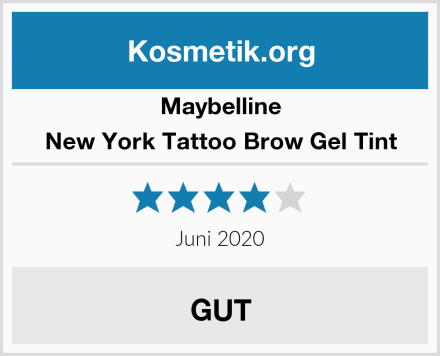 Maybelline New York Tattoo Brow Gel Tint Test