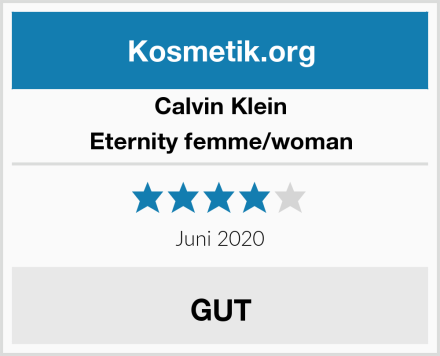 Calvin Klein Eternity femme/woman Test