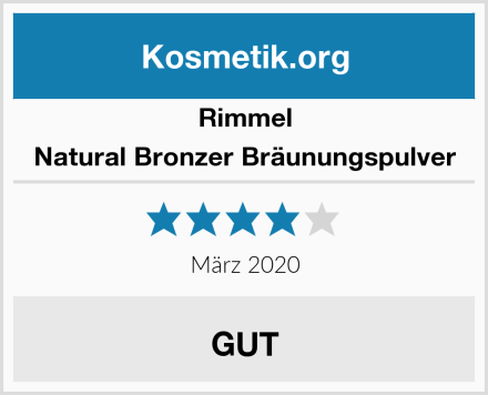 Rimmel Natural Bronzer Bräunungspulver Test