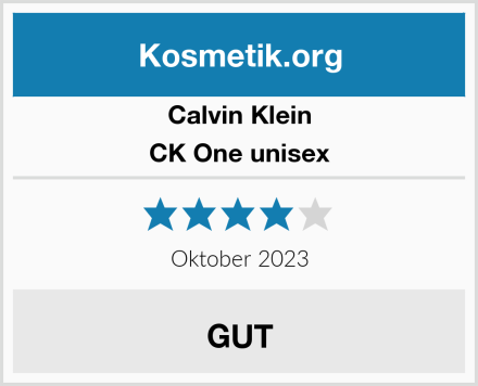 Calvin Klein CK One unisex Test