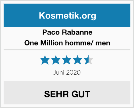 Paco Rabanne One Million homme/ men Test