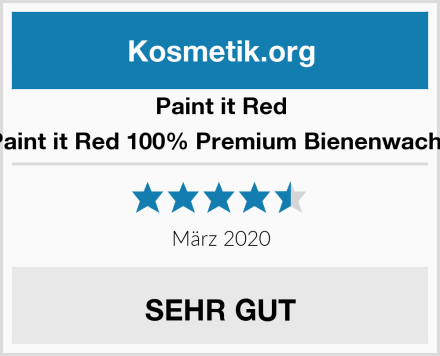 Paint it Red Paint it Red 100% Premium Bienenwachs Test