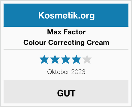 Max Factor Colour Correcting Cream Test