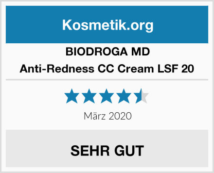 Biodroga Md Anti-Redness CC Cream LSF 20 Test