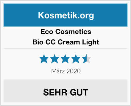 eco cosmetics Bio CC Cream Light Test