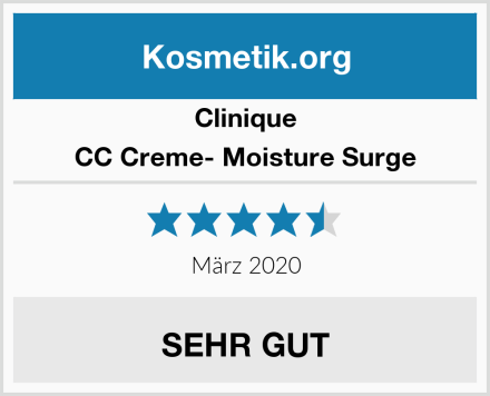 Clinique CC Creme- Moisture Surge Test