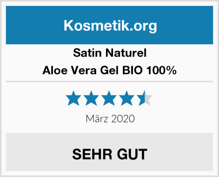 SatinNaturel Aloe Vera Gel BIO 100% Test