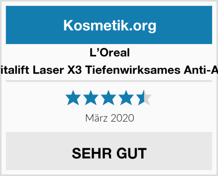 L’Oreal Paris Revitalift Laser X3 Tiefenwirksames Anti-Age Serum Test
