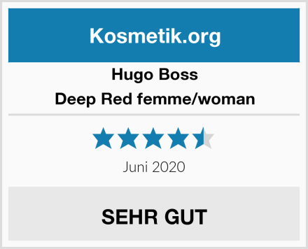Hugo Boss Deep Red femme/woman Test