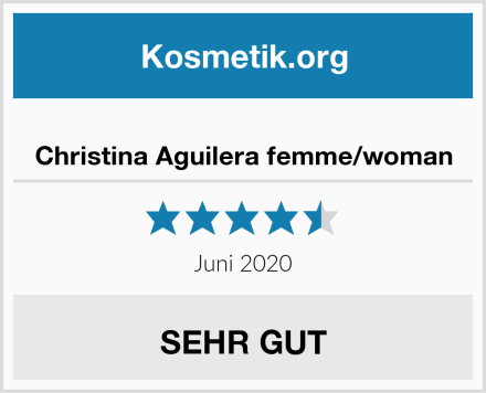  Christina Aguilera femme/woman Test