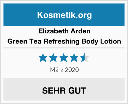 Elizabeth Arden Green Tea Refreshing Body Lotion Test
