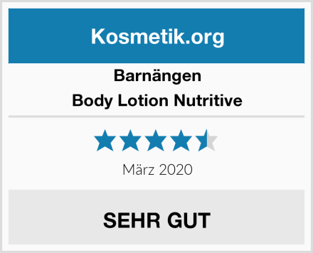 Barnängen Body Lotion Nutritive Test