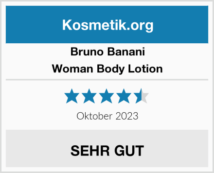 Bruno Banani Woman Body Lotion Test