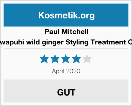 Paul Mitchell awapuhi wild ginger Styling Treatment Oil Test