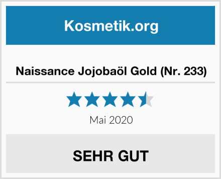  Naissance Jojobaöl Gold (Nr. 233) Test