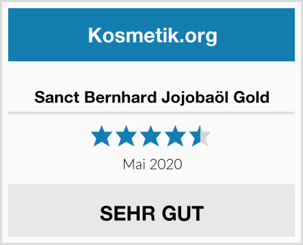  Sanct Bernhard Jojobaöl Gold Test