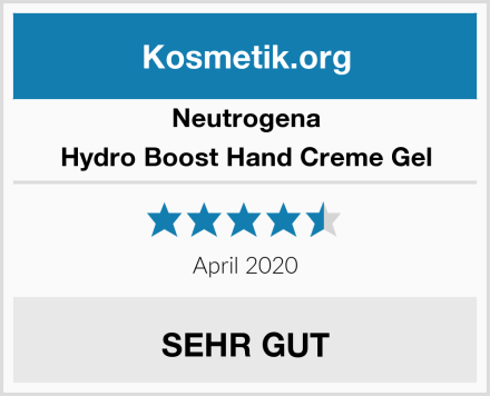 Neutrogena Hydro Boost Hand Creme Gel Test