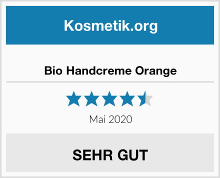  Bio Handcreme Orange Test
