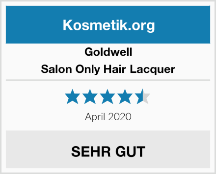 Goldwell Salon Only Hair Lacquer Test