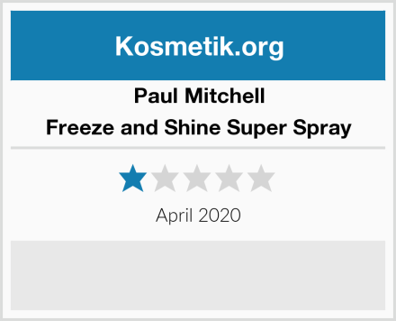 Paul Mitchell Freeze and Shine Super Spray Test