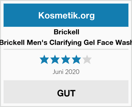 Brickell Brickell Men's Clarifying Gel Face Wash Test