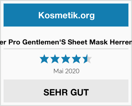  BeautyPro Barber Pro Gentlemen'S Sheet Mask Herren Gesichtsmaske Test