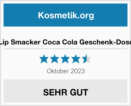  Lip Smacker Coca Cola Geschenk-Dose Test