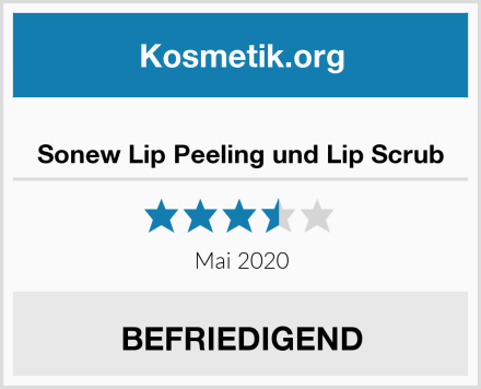  Sonew Lip Peeling und Lip Scrub Test