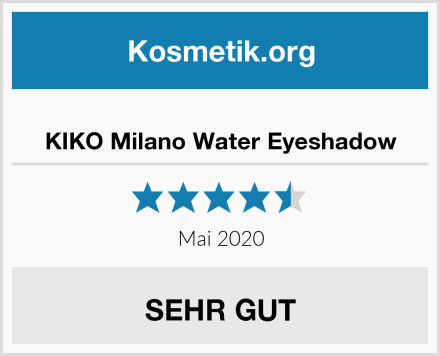  KIKO Milano Water Eyeshadow Test