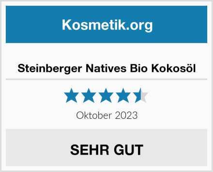  Steinberger Natives Bio Kokosöl Test