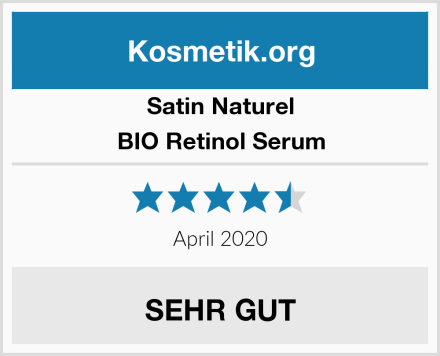 SatinNaturel BIO Retinol Serum Test