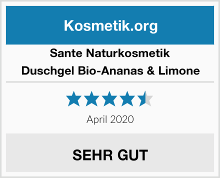SANTE Naturkosmetik Duschgel Bio-Ananas & Limone Test