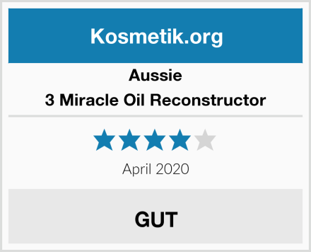 Aussie 3 Miracle Oil Reconstructor Test