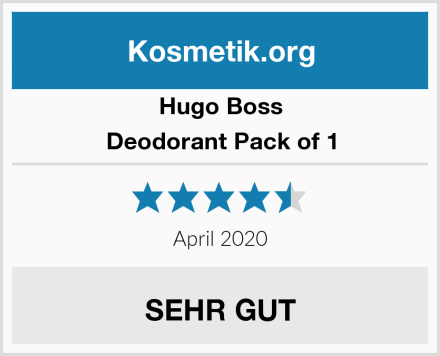 Hugo Boss Deodorant Pack of 1 Test