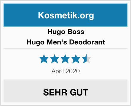 Hugo Boss Hugo Men's Deodorant Test