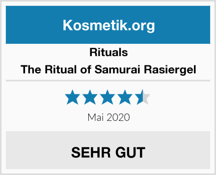 Rituals The Ritual of Samurai Rasiergel Test
