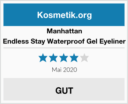 Manhattan Endless Stay Waterproof Gel Eyeliner Test