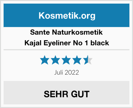 SANTE Naturkosmetik Kajal Eyeliner No 1 black Test
