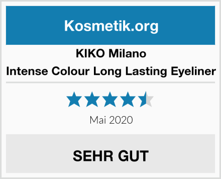 KIKO Milano Intense Colour Long Lasting Eyeliner Test