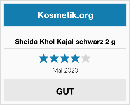 Sheida Khol Kajal schwarz 2 g Test
