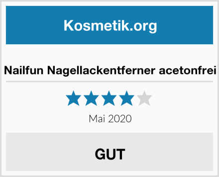  Nailfun Nagellackentferner acetonfrei Test